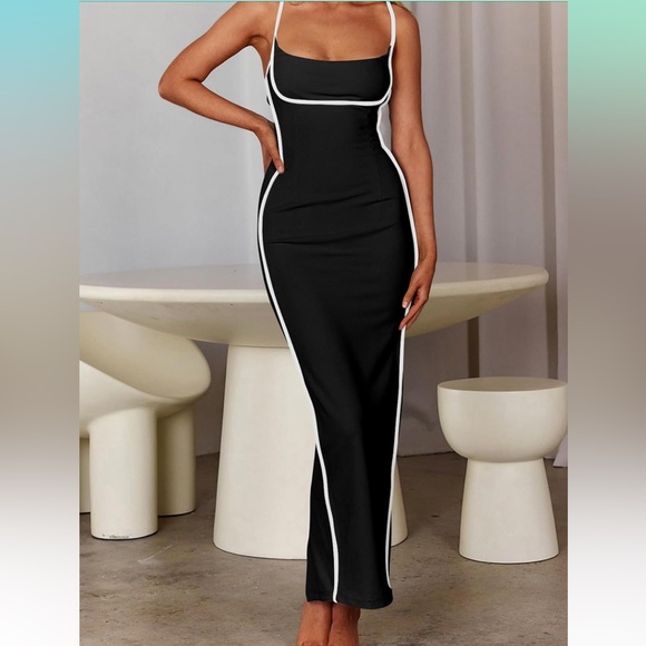 New PRETTYGARDEN Women's Summer Long
Bodycon Dress Spaghetti Strap Sleeveless - Picture 9 of 15